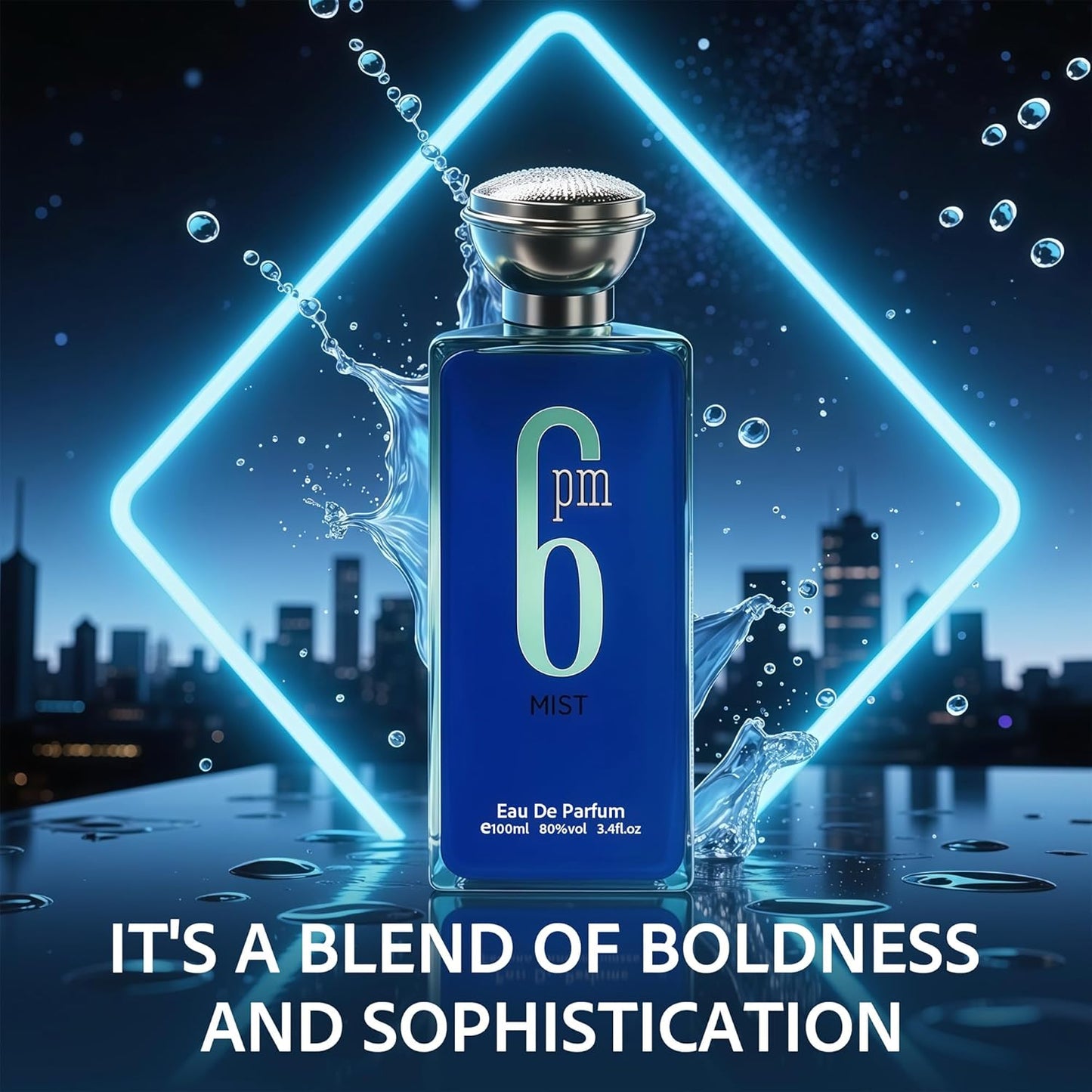 3Pack Men Cologne 6Pm Series Eau De Parfume Spray with Woody Floral & Fruity Scent Perfume Gift Set Day to Night Luxury Fragrances