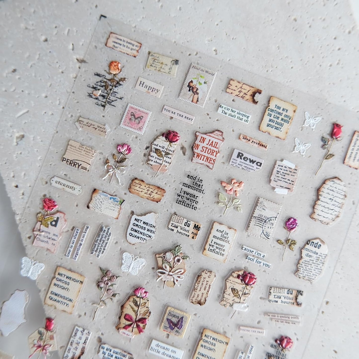 Vintage Letter Nail Art Stickers, Embossed Nail Decals, for Nail Art Design, Self-Adhesive, Nail Accessories for Women, Nail Art Supplies