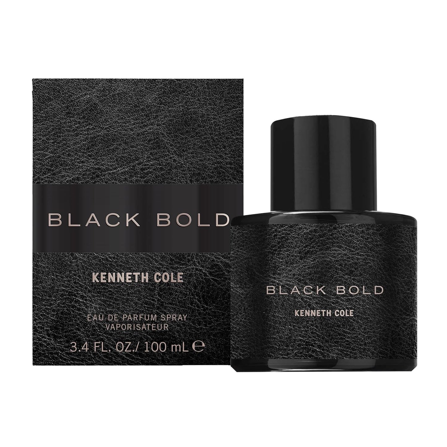Kenneth Cole Black Bold Eau de Parfum Cologne for Men, 3.4 Fl Oz