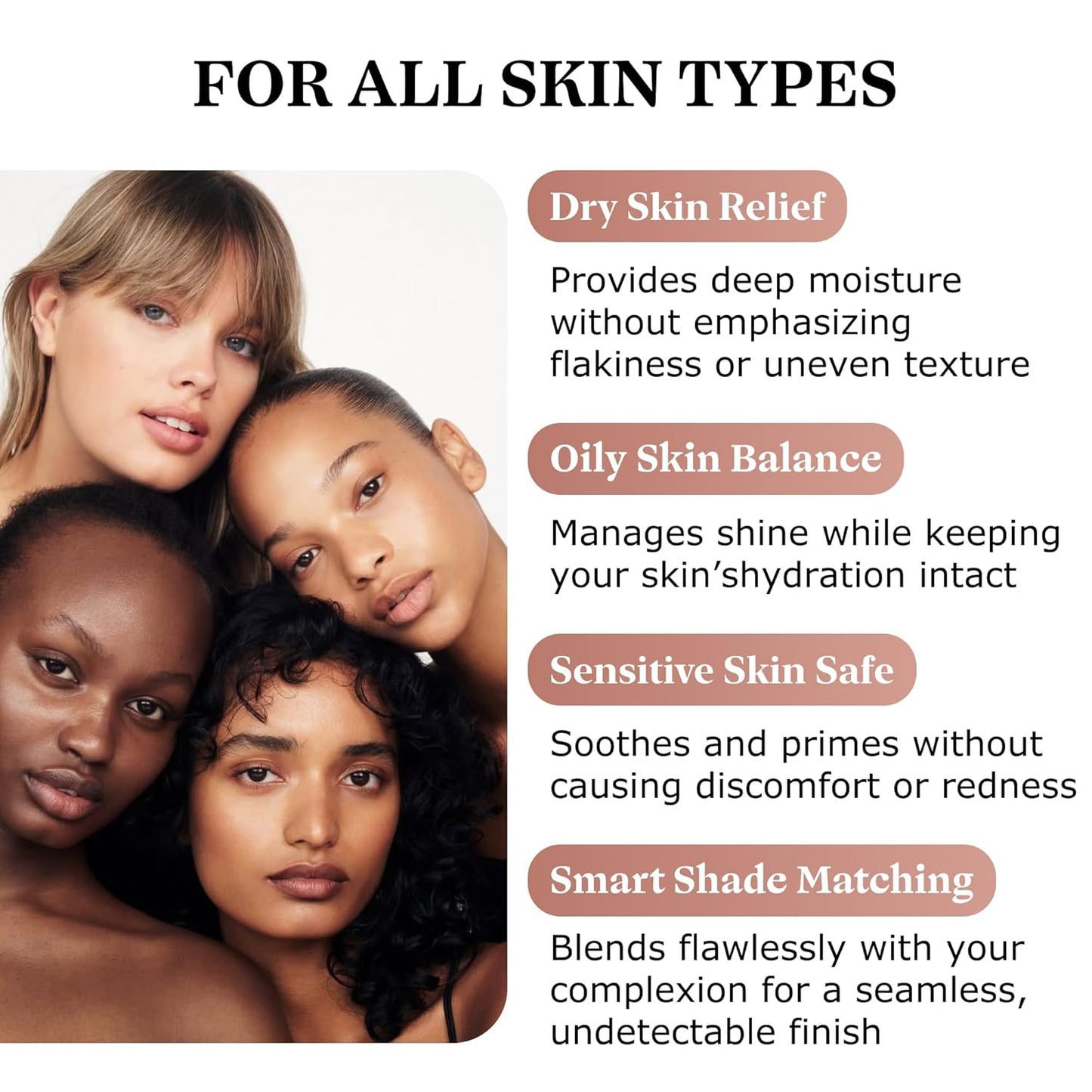 Japanese Quality Face Primer – Smooth Pore Blurring Makeup Base, Hydrating & Long-Lasting, Lightweight Texture, Oil Control, for All Skin Types