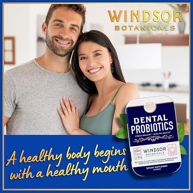 WINDSOR BOTANICALS Vegan Collagen Supplements and Dental Probiotics for Teeth and Gums Bundle