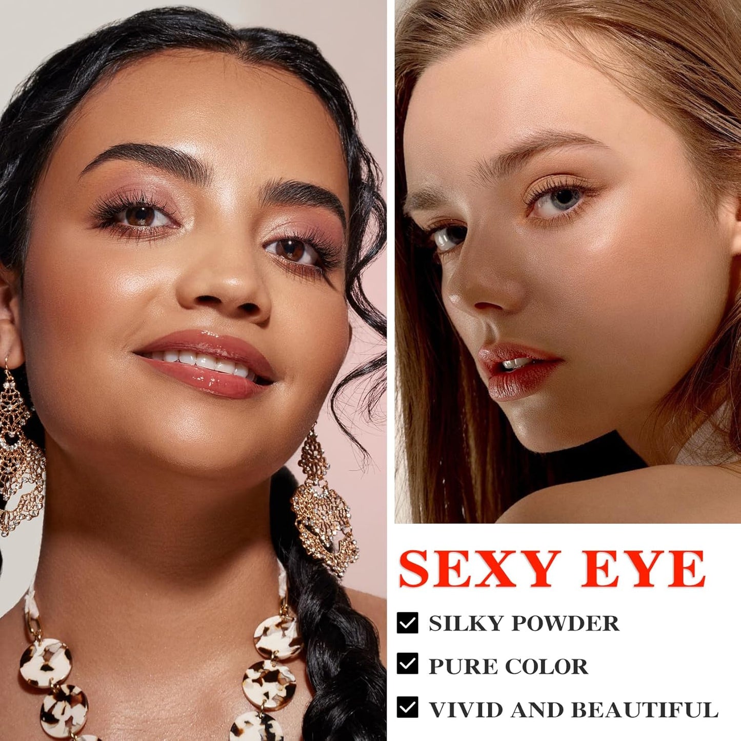 10 Colors Makeup Naked Eyeshadow Palette,Nude Matte Shimmer Eyeshadow Palette,Natural Glitter Pigment Eye Shadow Pallete Set Long Lasting & Waterproof Smokey Eye Professional Beauty Makeup Kit #4