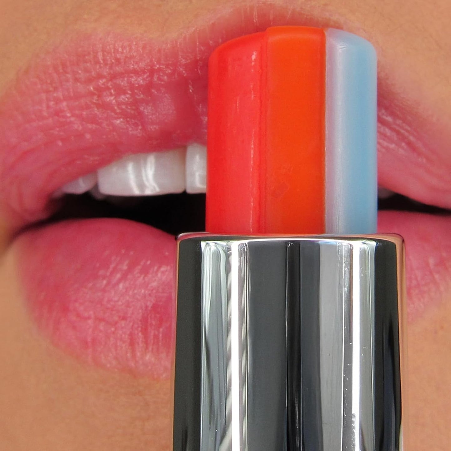 Winky Lux Rainbow Tri-Color Tinted Lip Balm – Hydrating Lip Care with Jojoba Oil & Vitamin E, Sheer Pink Tint, Moisturizes and Softens Dry Lips