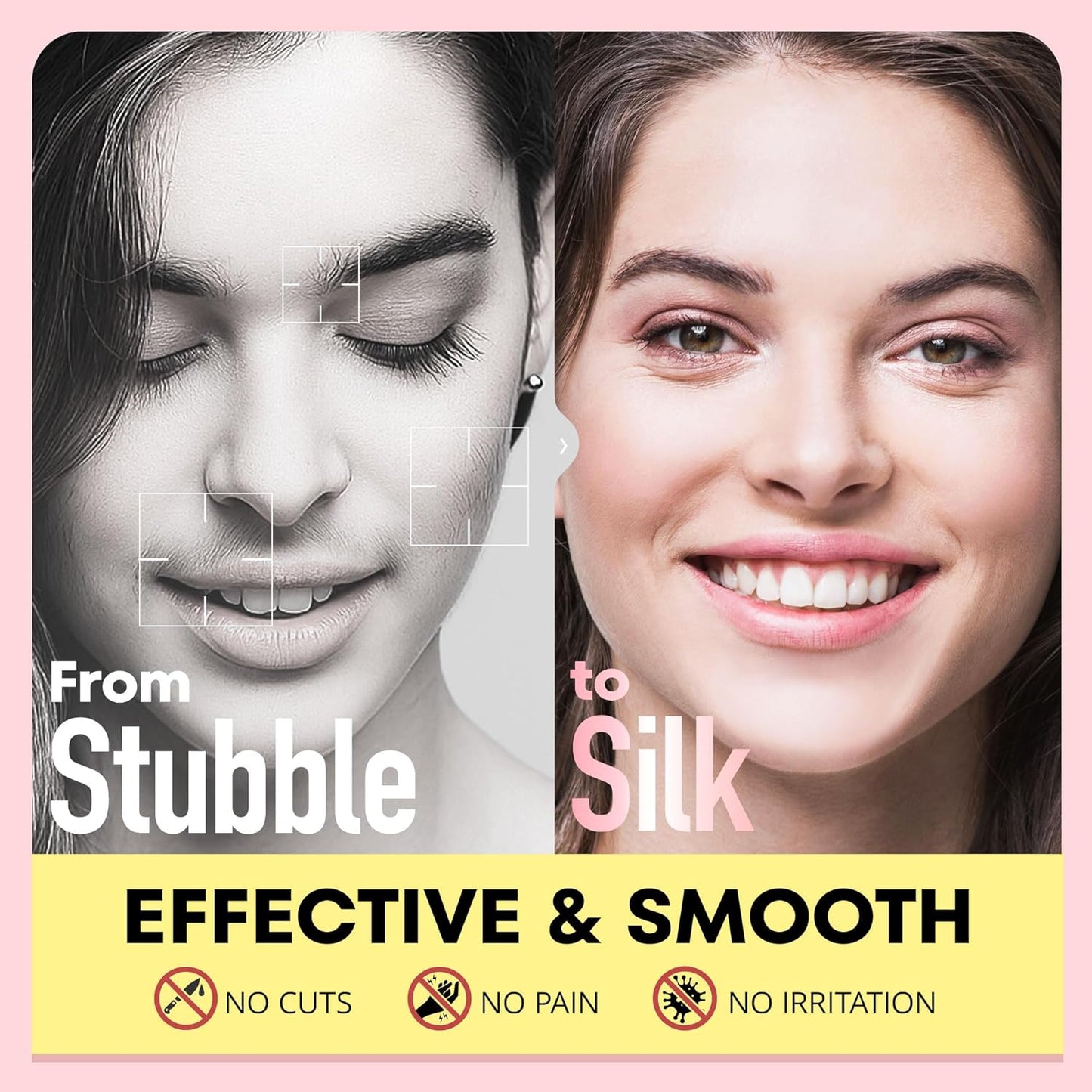 VG VOGCREST Nose Trimmer for Women: 2 in 1 Rechargeable Facial Hair Removal - Portable Mini Face Shaver for Chin Lip Peach Fuzz Ideal for Travel Use