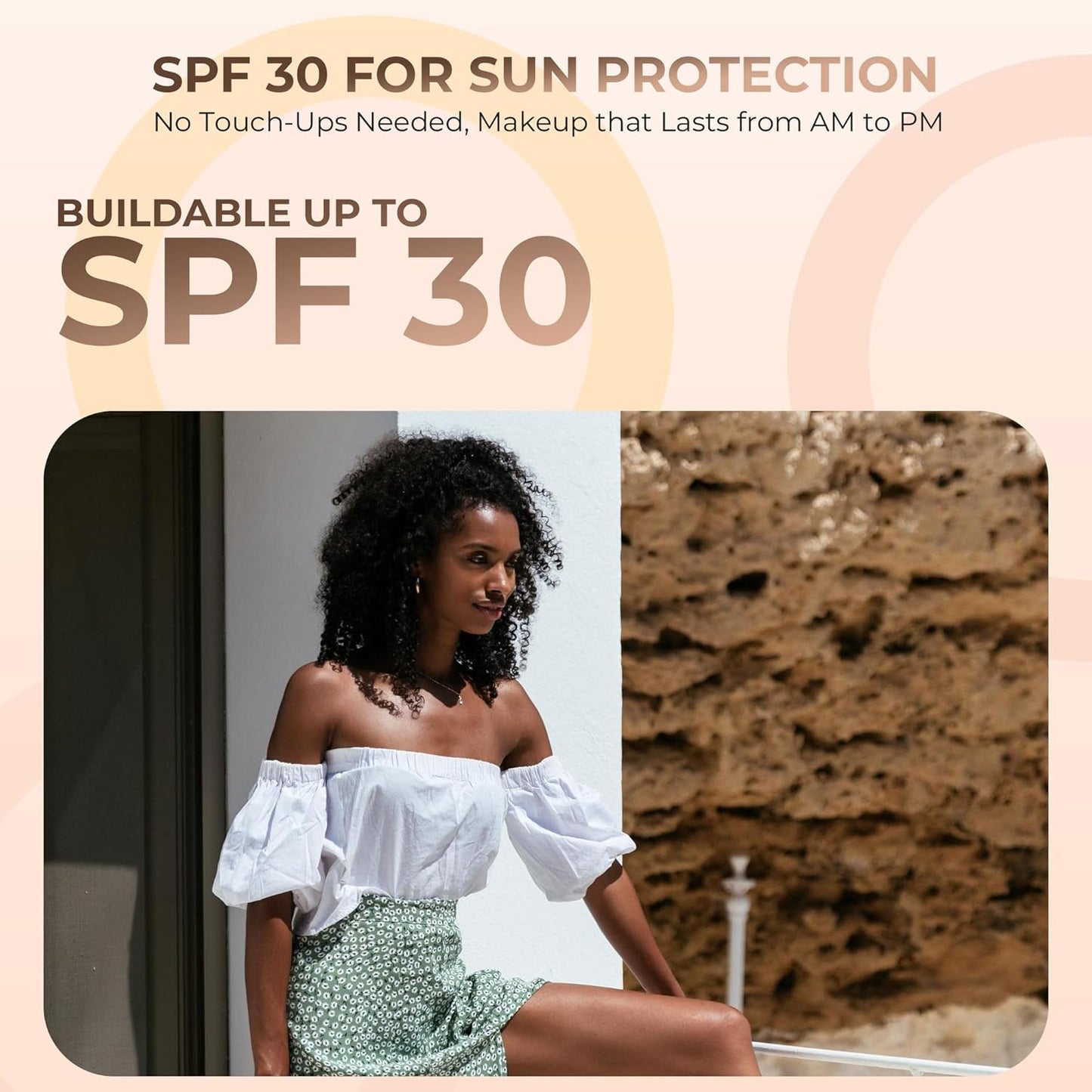 Ebony Shade Foundation (5g Sample Size Jar) Matte Mineral Makeup Loose Powder Foundation – Full Coverage, Natural Finish, Noncomedogenic, SPF 30