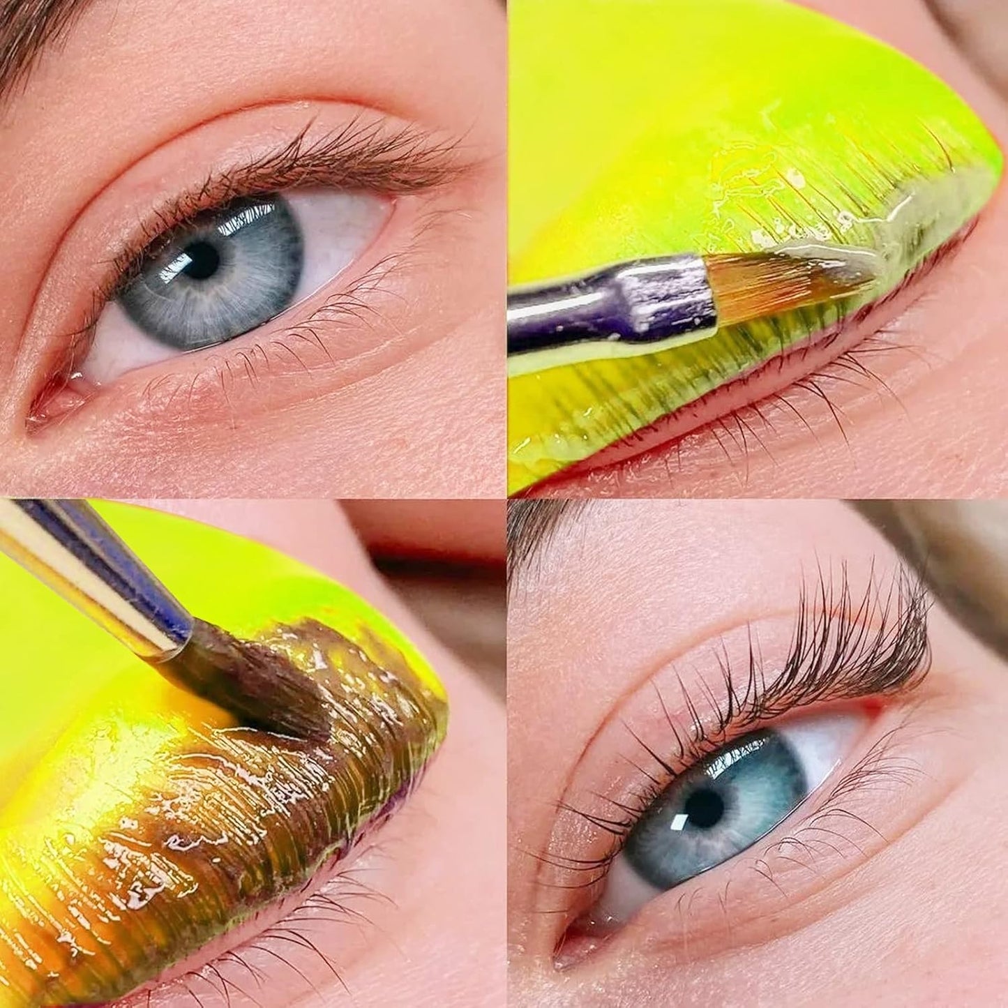 Silicone Curler Pad, PERMANIA 10Pcs/5sizes for Lash Perm Kit Reusable Soft C & D Curls Eyelash Lifting Rod Makeup Beauty Tool Lash Lift Pads (Yellow)