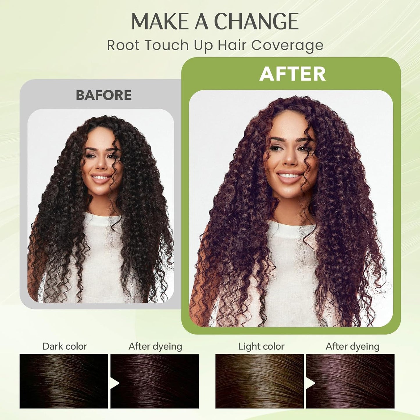 Cherry Brown Hair Dye Shampoo 3 in 1, Instant Natural Hair Color Shampoo Hair Dye for Women & Men, Root Touch Up & Easy To Use & Lasts 3-4 Weeks & All Hair Types, 16.9 fl.oz