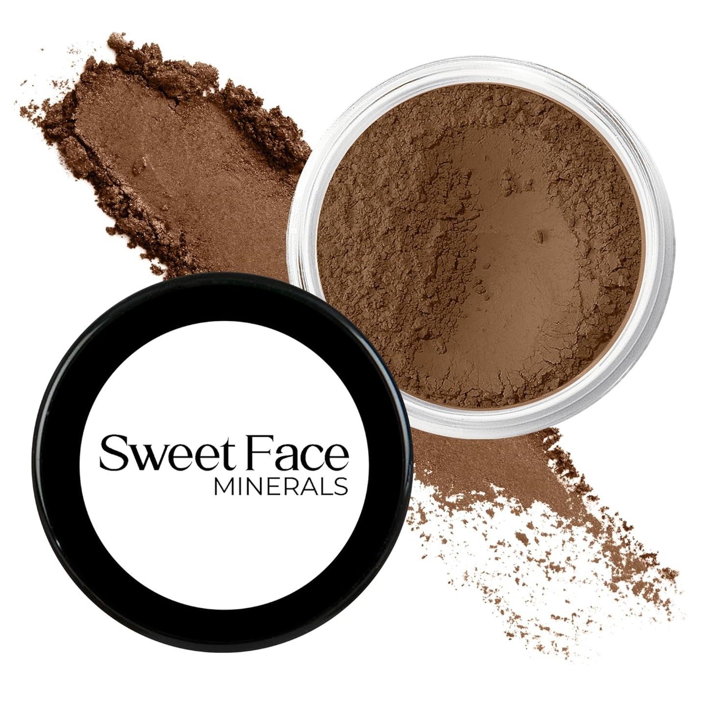 Ebony Shade Foundation (30g Full Size Sifter Jar) Matte Mineral Makeup Loose Powder Foundation – Full Coverage, Natural Finish, Noncomedogenic, SPF 30