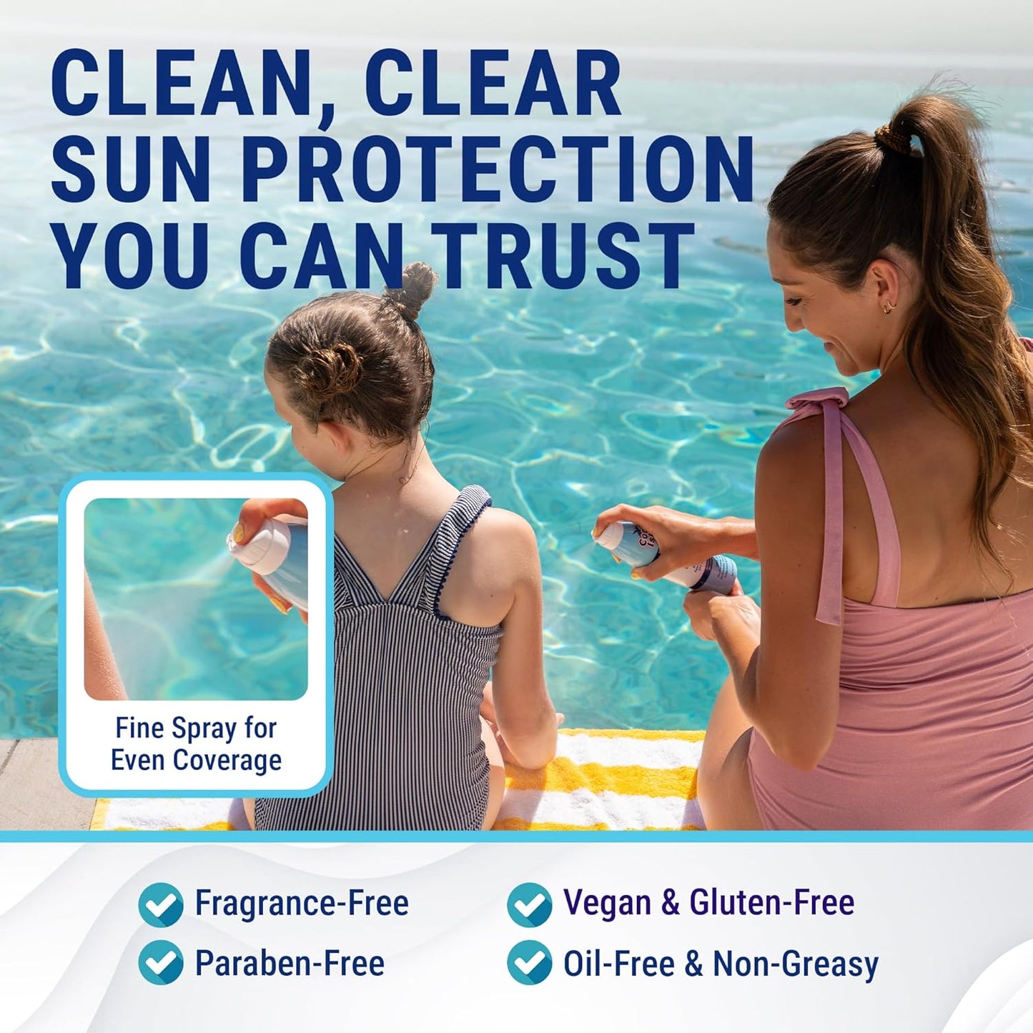 Coral Isles SPF 30 Sunscreen Spray - Hawaii Compliant - Oxybenzone & Octinoxate Free - Broad Spectrum - Water Resistant, 6 Fl Oz (Pack of 2)