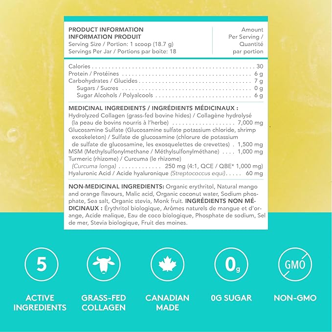 SPROOS Joint Collagen Mango Turmeric 337g