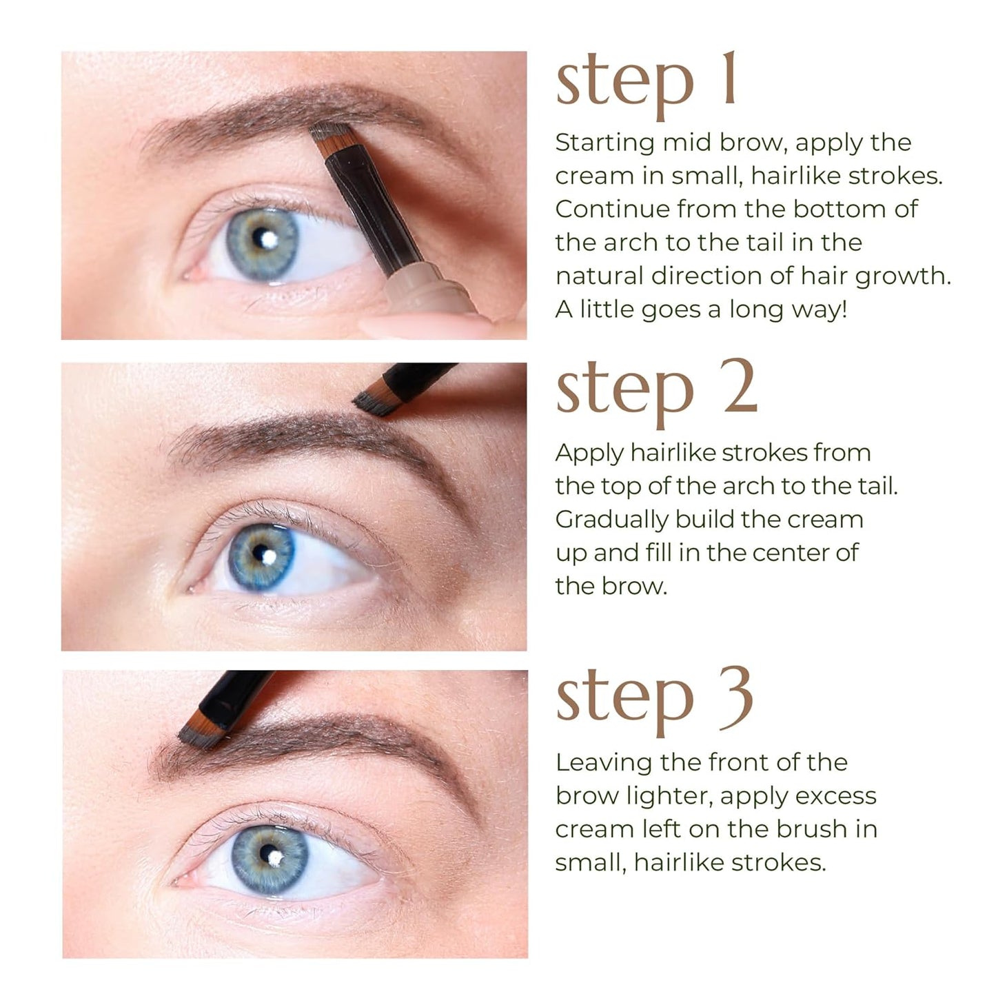 Chella Eyebrow Cream, Marvelous Medium Brown - Vegan, Cruelty Free, Paraben Free, Gluten Free Eyebrow Pomade Makeup - Long Wearing, Velvet Consistency, Water Resistant