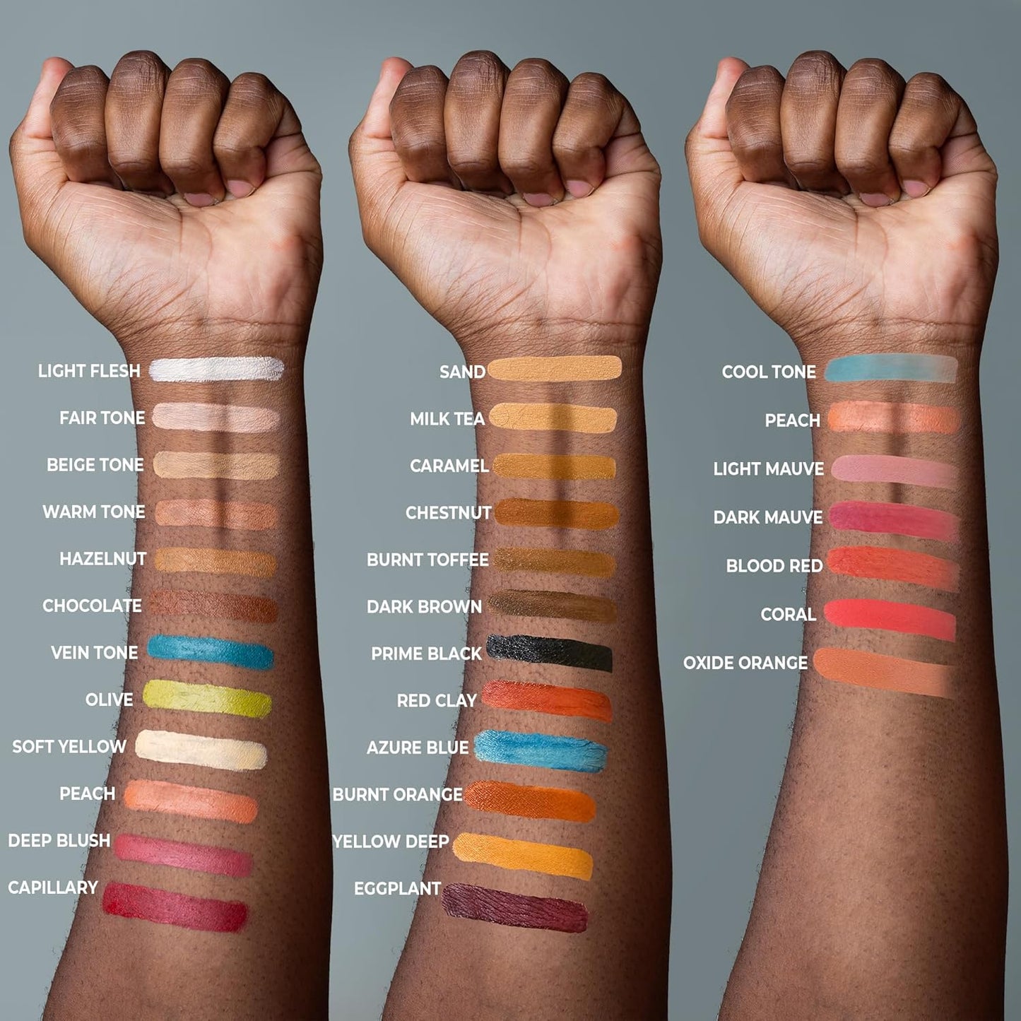 Narrative Cosmetics Alcohol Palette Refill Pans - Skin Tones - Cool Tone