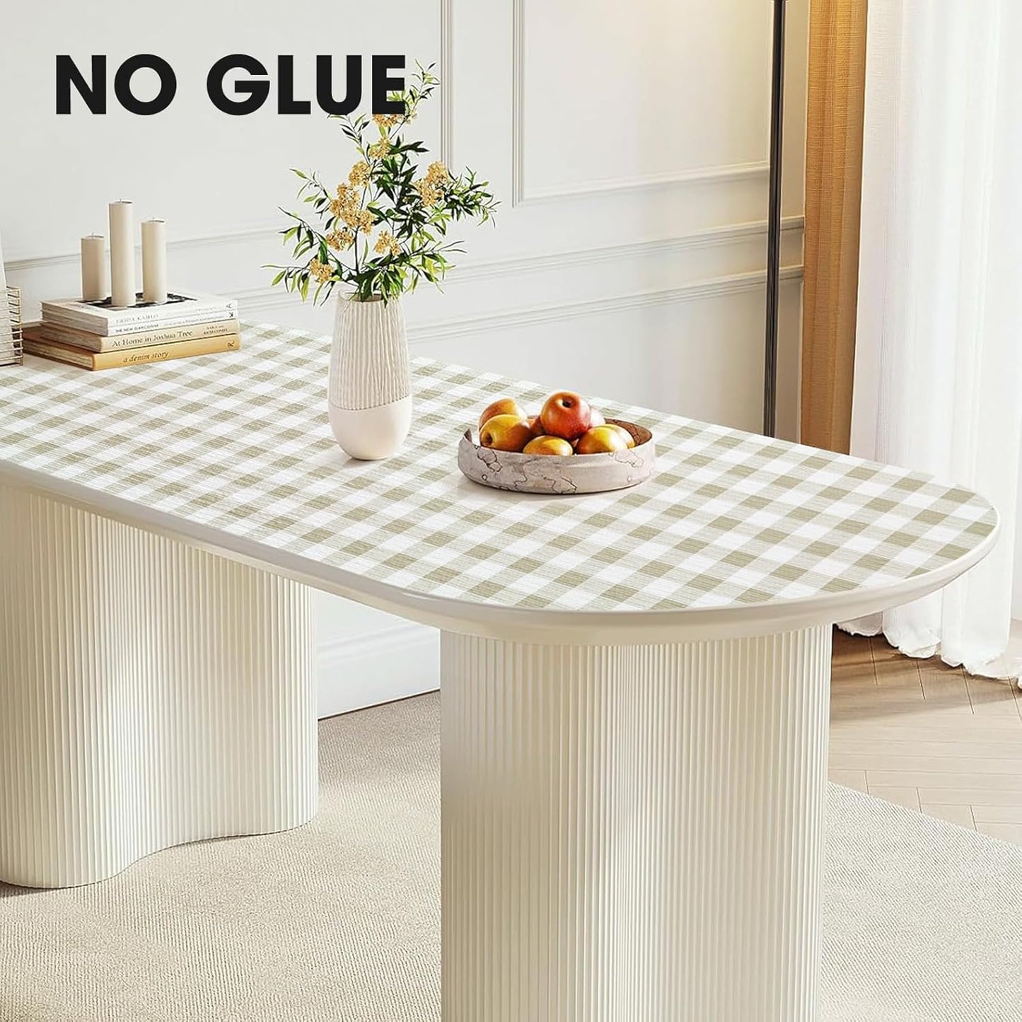 Beautysaid Shelf and Drawer Liner for Kitchen Cabinet, Non Adhesive Non Slip Shelf Paper Waterproof Washable Thickened for Dresser Pantry Shelve Bathroom Protector Liner(Checkered,18 in x 30 FT)