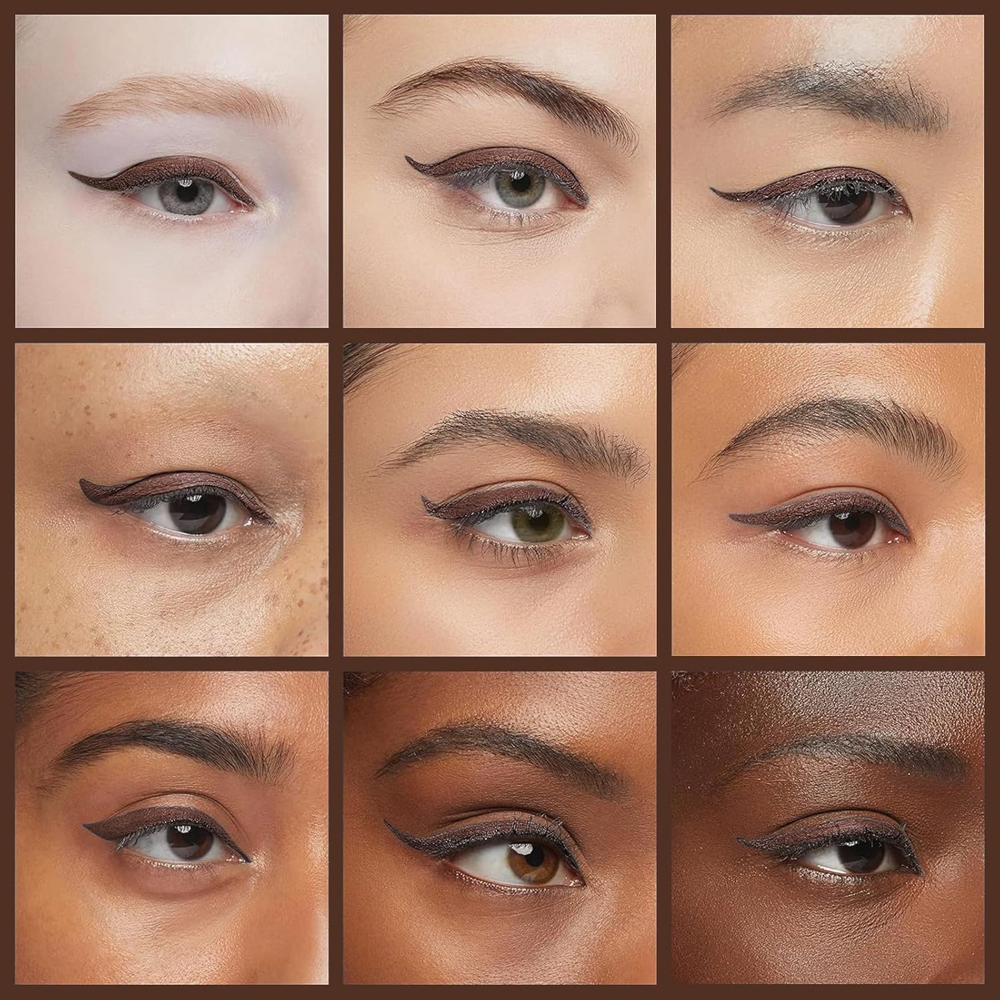 docolor Brown Eyeliner Ultra-Pigmented & Waterproof Eye Liner Quick Drying Liquid Eyeliner Vegan & Cruelty-Free