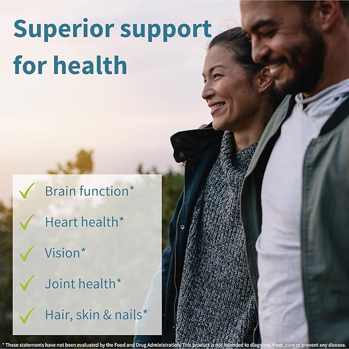 Vegan Vanilla Collagen Protein Powder & Vegan Omega-3 Bundle, Complete Collagen Boosting Formula & Sustainable Algae Oil 1340mg, by Igennus