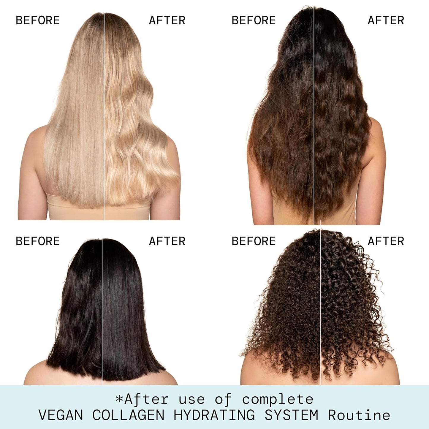 Pacifica Hair Conditioner - Vegan Collagen Hydrating, Haircare, Avocado Oil, Vitamin B5, Add and Restore Shine, For Dry and Damaged Hair, Sulfate and Silicone Free, Hair Care, 8 fl oz (1 Count)