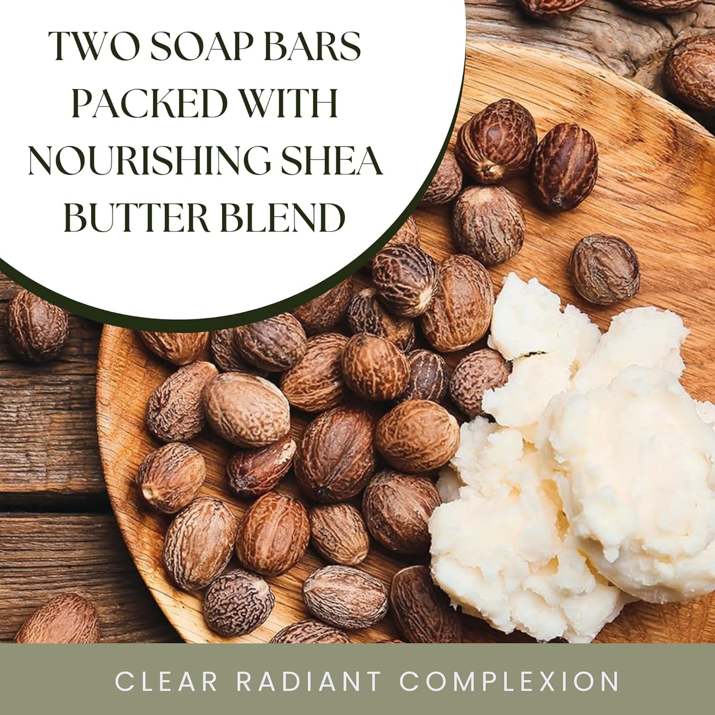 Shea Butter Kojic Soap-Skin and Body Brightening with Shea Butter, Dark Spot Remover, Acne Fighting and Moisturizer (Pack of 2) 100g each