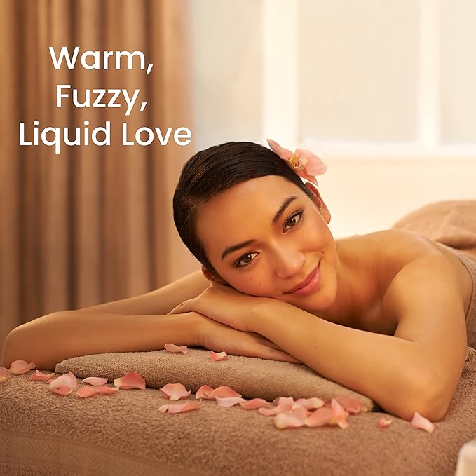 Dude's Love - Organic - Flavored Warming Body Massage Oil - Apple Cinnamon | No Stain - Non-Sticky | Nourish & Moisturize Skin | Aromatherapy Vegan Oil - 3.38 Fl Oz