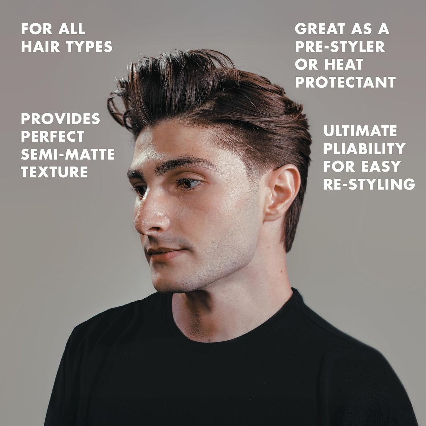 Hanz de Fuko Sponge Wax – Premium Men’s Hair Styling Wax for a Medium Hold, Semi-Matte Finish – Ideal Texture Product for All Hair Types, Especially Thick Hair – 2 oz, Travel Size