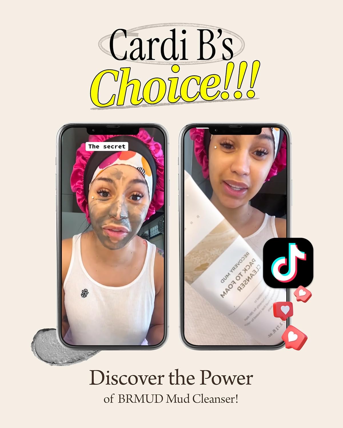 BRMUD Relief Mud Pack to Foam Cleanser - 2-in-1 Purifying & Hydrating Korean Foaming Clay Mask Facial Cleanser for Pore & Sebum Control - Makeup Cleansing Face Wash Korean Skincare (3.71 fl oz)