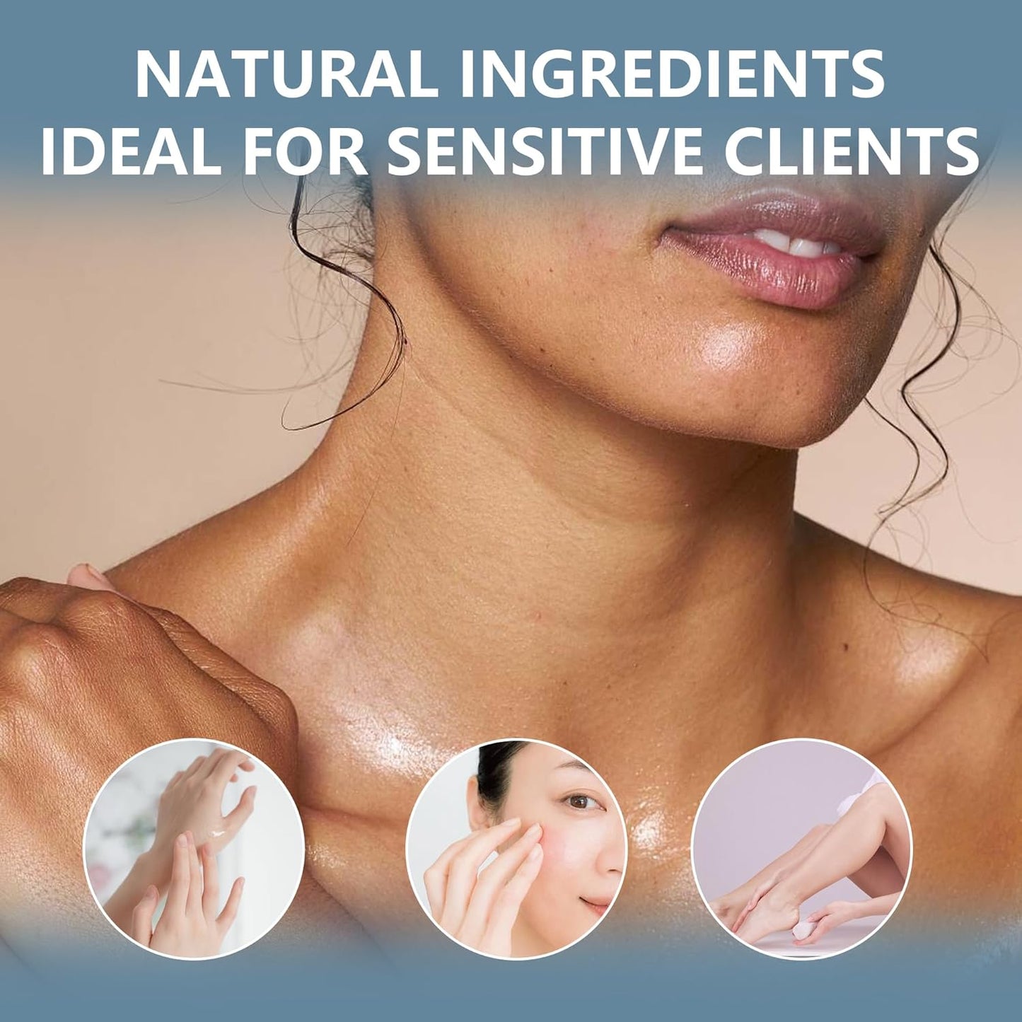 Hair Removal Wax, Stripless Wax for Sensitive Skin, 1 lb Professional Hard Wax, Perfect for Full Body