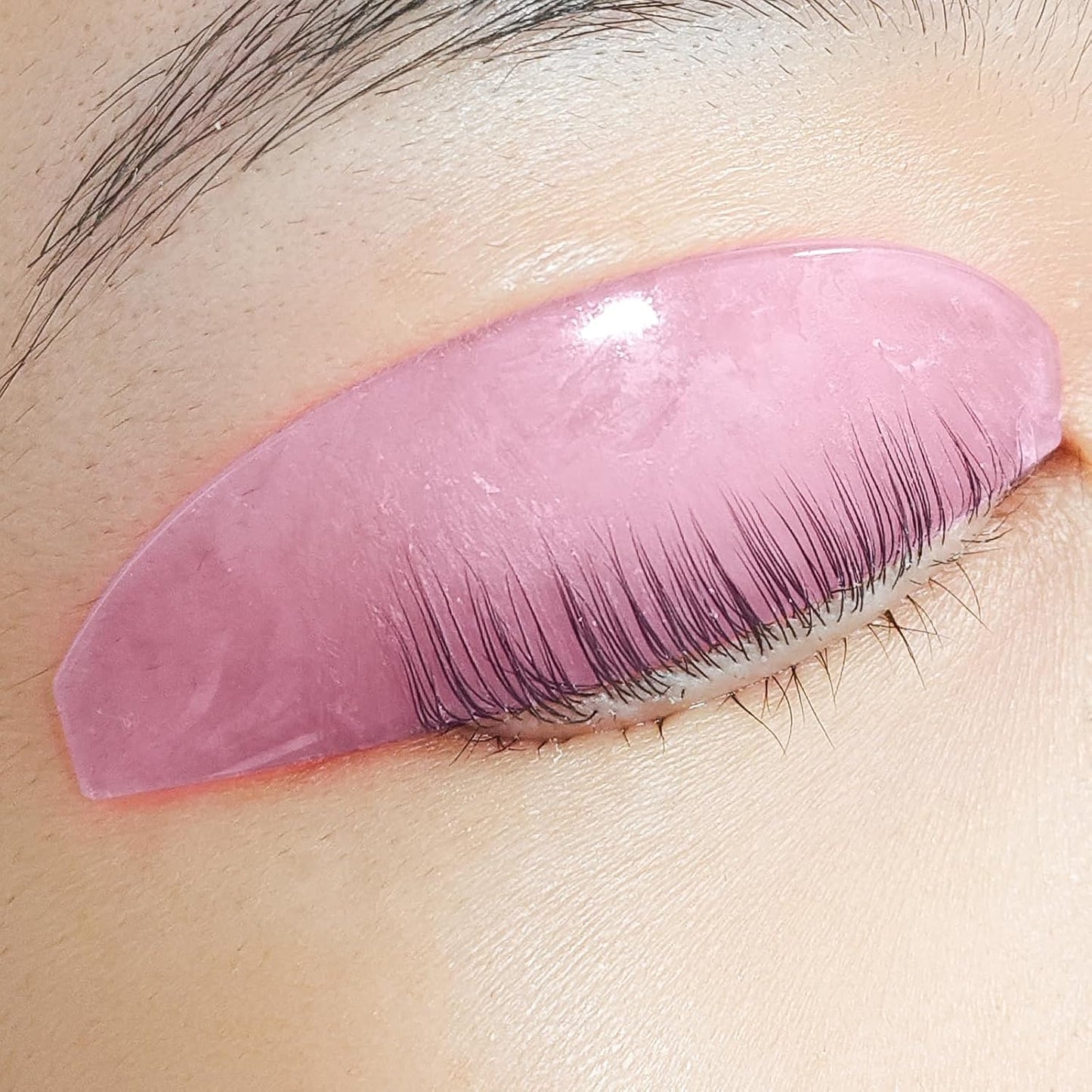 Lash Lift Shields Flat, Lomansa Korean Lash Lift Pads Super Sticky Glueless For NO.1 Perm Soften Lash Lift Rods (Rose)