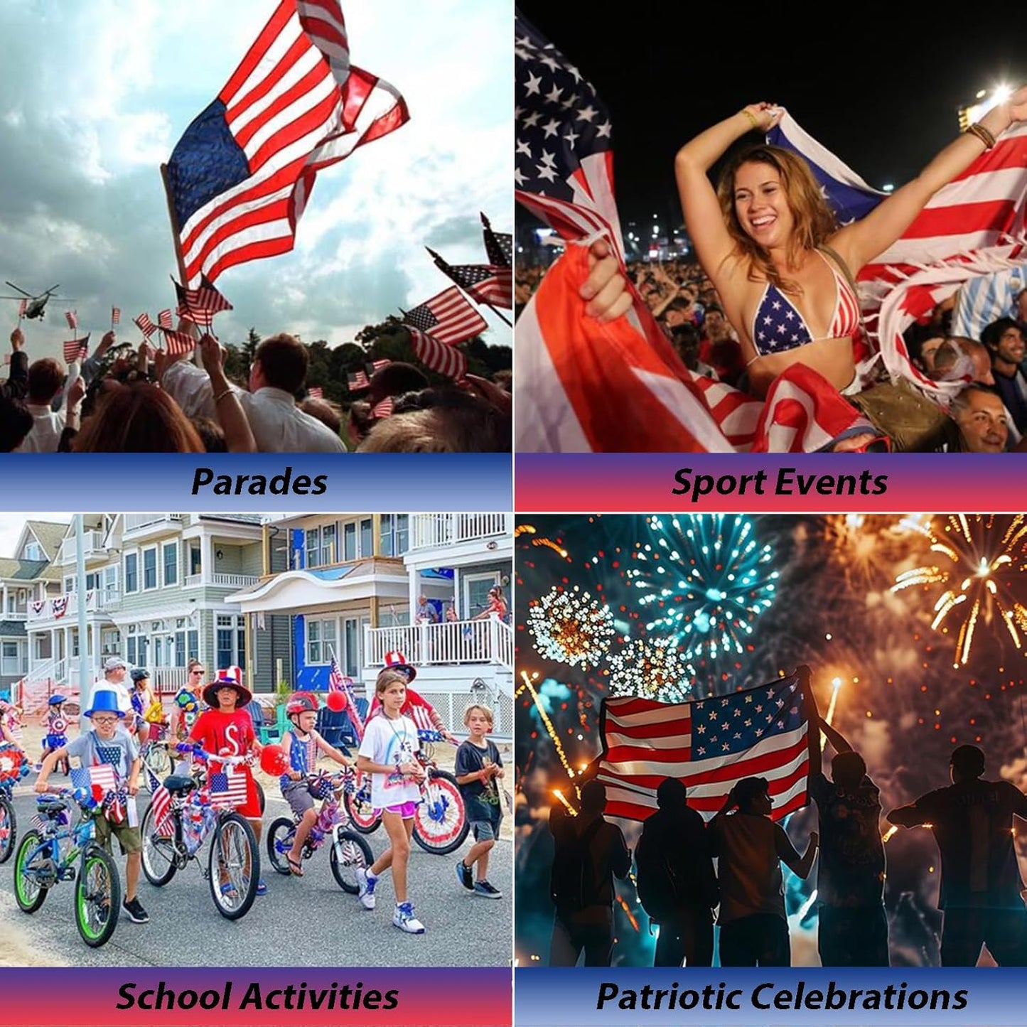 Mysense Patriotic USA Flag Face Hair Glitter for Independence Day Memorial Day Veterans Day, 4th of July Outfits and Accessories for Women Kids, 08# Red White and Blue Glitter Stick, 0.56oz