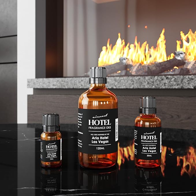 AirScent Hotel Diffuser Oil Inspired by The Aria Asian Garden Scent - Premium Fragrance Oil No. 1003 for Ultrasonic and Waterless Diffusers and Crafting- 30 mL, 1 fl oz Glass Bottle with Dropper Cap