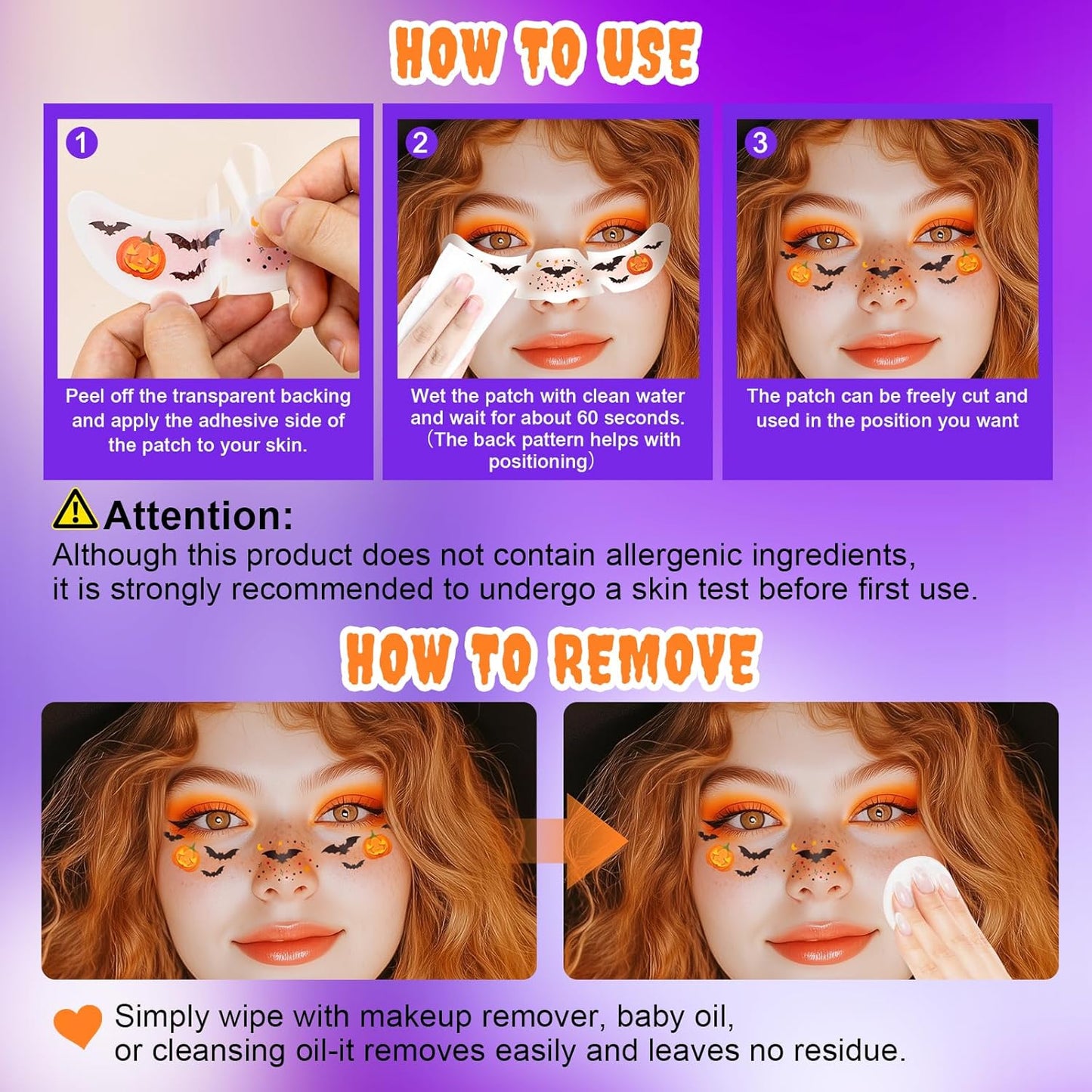 24pcs Halloween Freckles Makeup Patches Face Glitter Speckles, Costumes for Women, Halloween Temporary Face Tattoo Glitter Freckles, Halloween Accessories for Woman ＆ Kids