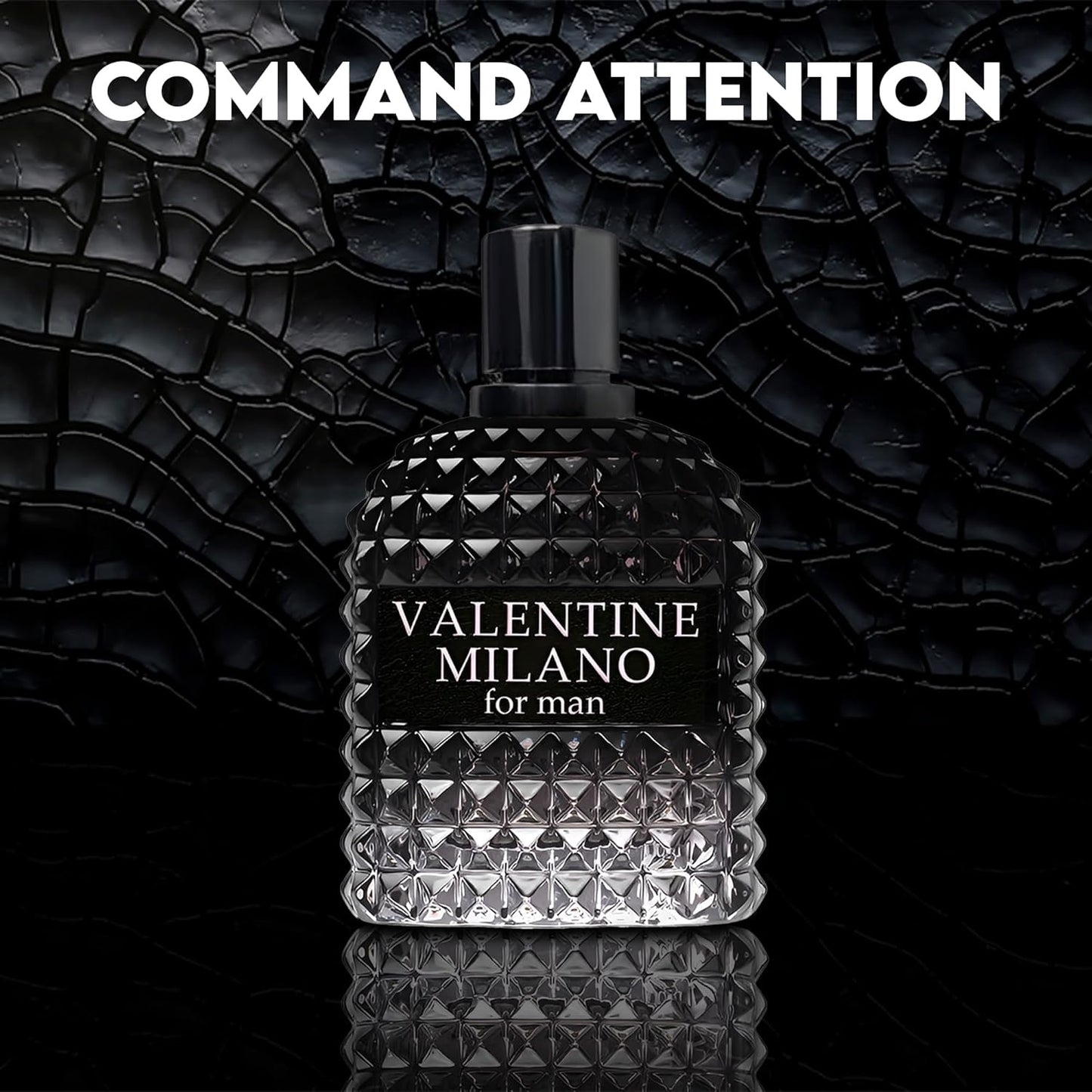 2PCS Valentine Milano/Invincible Aqua Eau De Toilette for Men-Fresh,Romantic Scent Perfume for Men 3.4 Fl Oz Each Mens Cologne For All Skin Daily Used