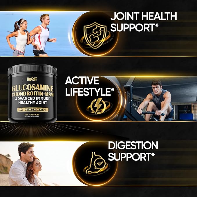 Glucosamine Chondroitin MSM with Immune & 2000mg - 120 Capsules