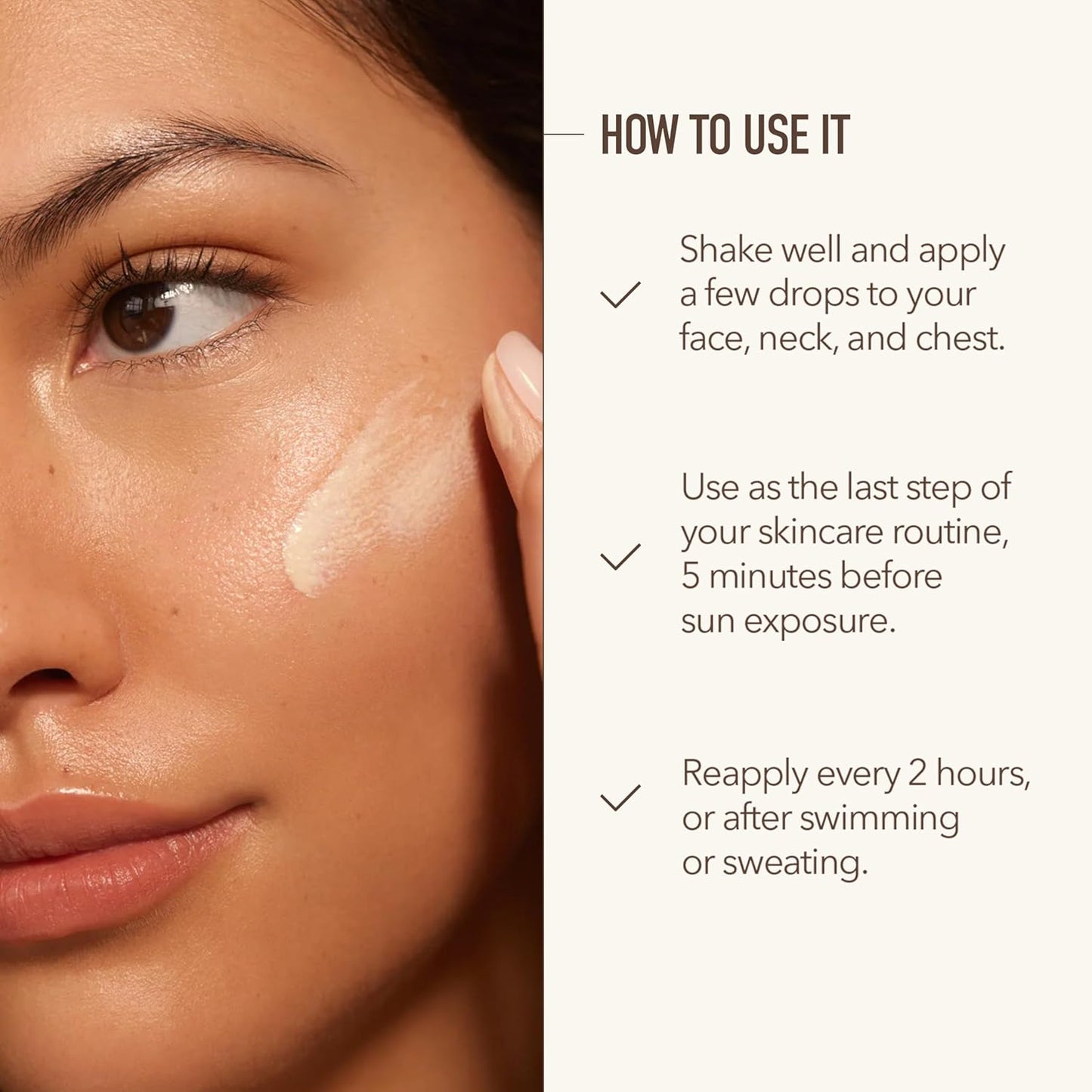 Nuda SolarGlow Mineral Serum Sunscreen | SPF 30 Broad-Spectrum Zinc Oxide Mineral | Non Comedogenic Face for Sensitive Skin | Reef-Friendly Mineral Sunscreen for Face, (50 mL)