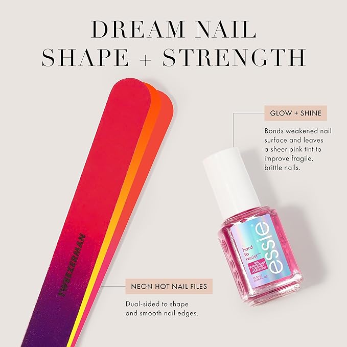 Dream Nail Length & Shape: HTR Glow & Shine , Neon Nail File Pack