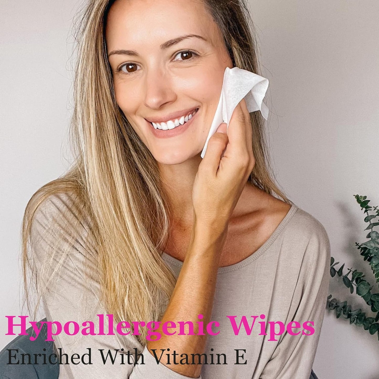 mivida 60 Count Individually Wrapped Makeup Remover Wipes With Vitamin E | Fragrance-Free, Alcohol-Free Hypoallergenic single make up removing wipes | Hotel Travel Size Toiletries