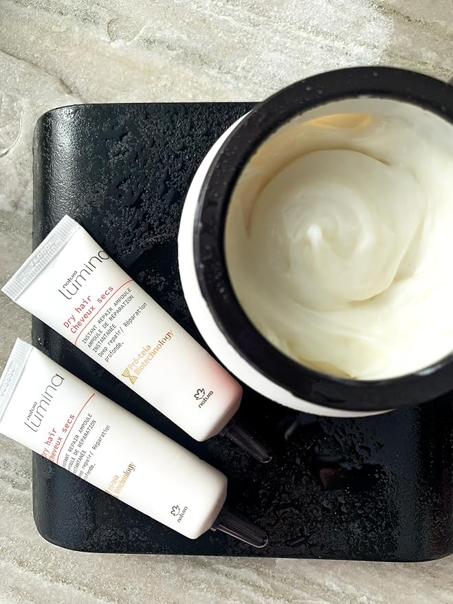 natura Lumina Dry Hair Repairing Hair Mask - Intensely Hydrates Strengthens & Repairs - Softens & Restores Shine - Vegan Hair Care - 250ml