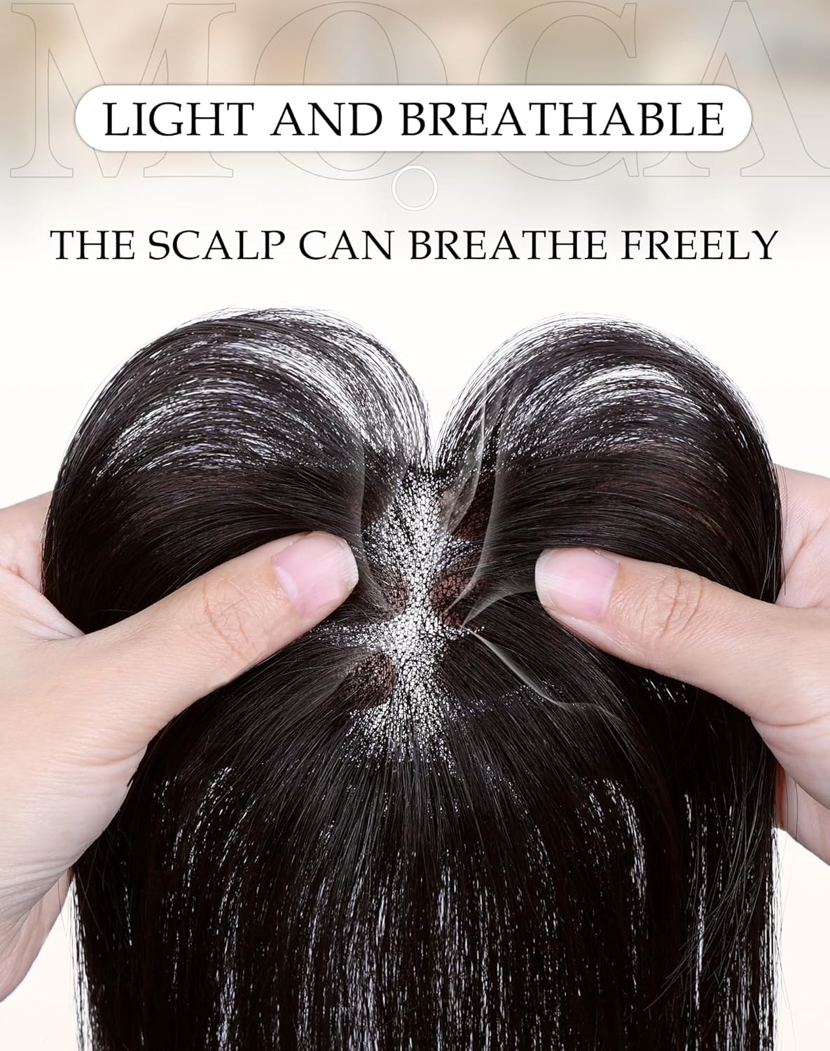 Hair Toppers for Women Real Human Hair, Bangs Hair Clip 360°3D Cover Clip on Bangs for Women Fake Bangs for Daily Wear (10 Inch Brown Black)