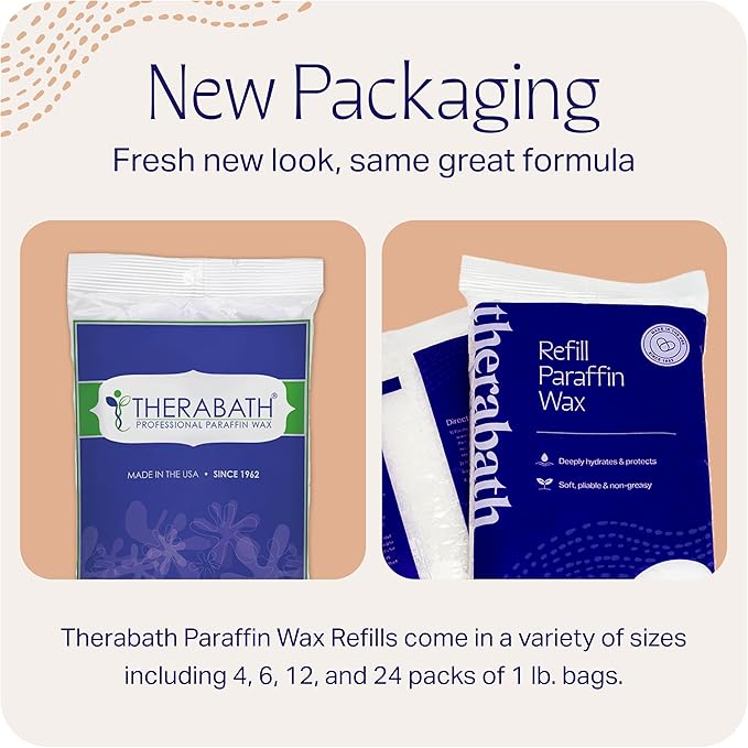 Therabath Paraffin Wax Refill - Thermotherapy - Use to Relieve Arthritis Discomfort, Stiff Muscles, & Dry Skin - For Hands, Feet, Body - Deeply Hydrates - Made in USA, 6 lb. Fresh Squeezed Lemon