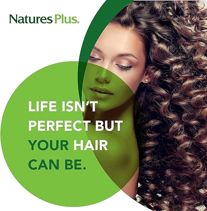 NaturesPlus Biotin, Sustained Release - 90 Tablets - Vegetarian, Gluten Free - 90 Servings