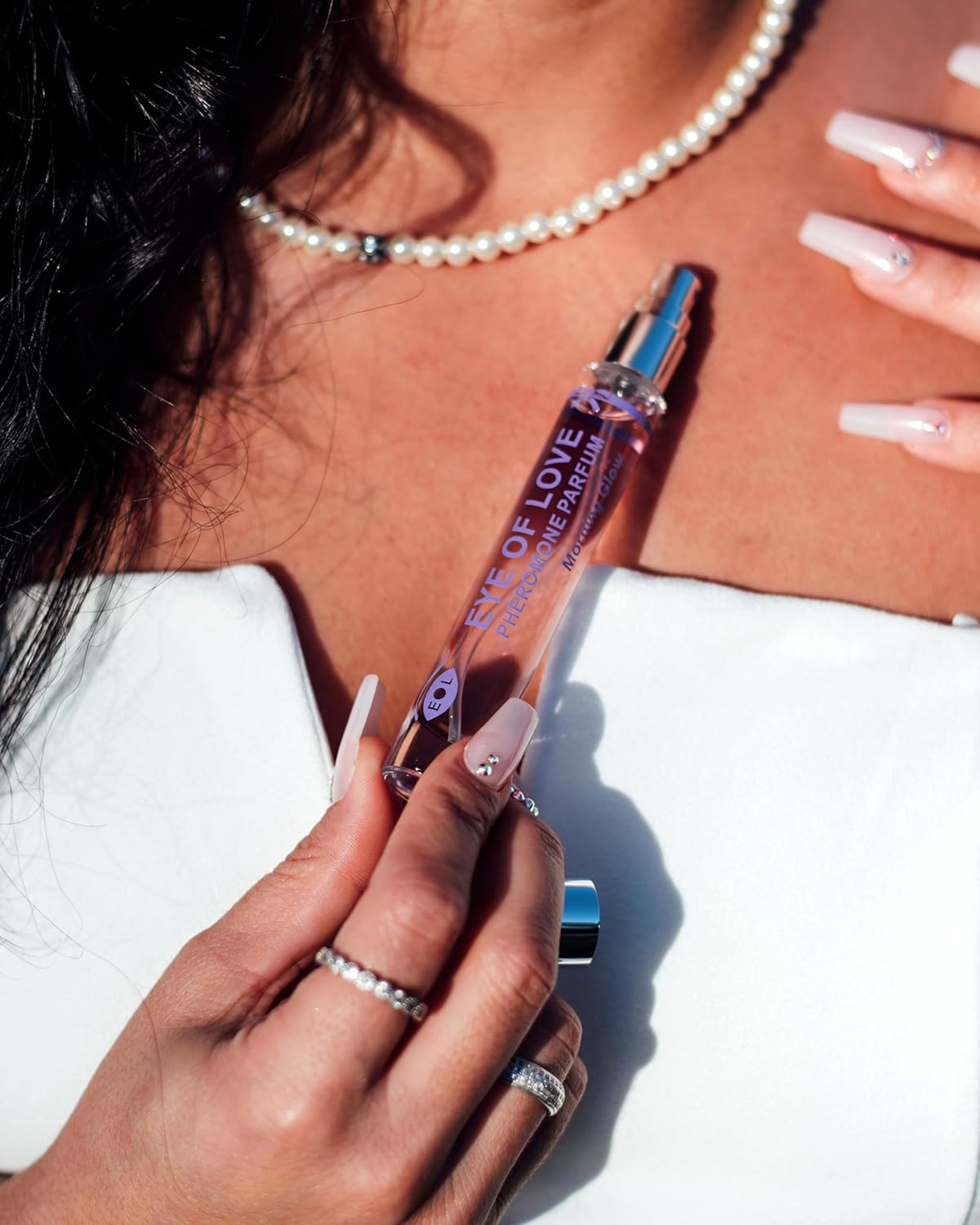 Eye of Love Morning Glow Pheromone Perfume for Women - Fresh Floral Cologne with Jasmine Apple Musk Scent - Long Lasting Fragrances for Daily Confidence - 10ml