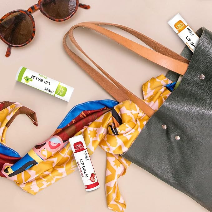 DMSKY 108 Pack Lip Balm, Natural Lip Balms Bulk with Vitamin E and Coconut Oil, Moisturizing Lip Balms for Chapped Lips, Bulk Lip Balm for Women-12 Flavors