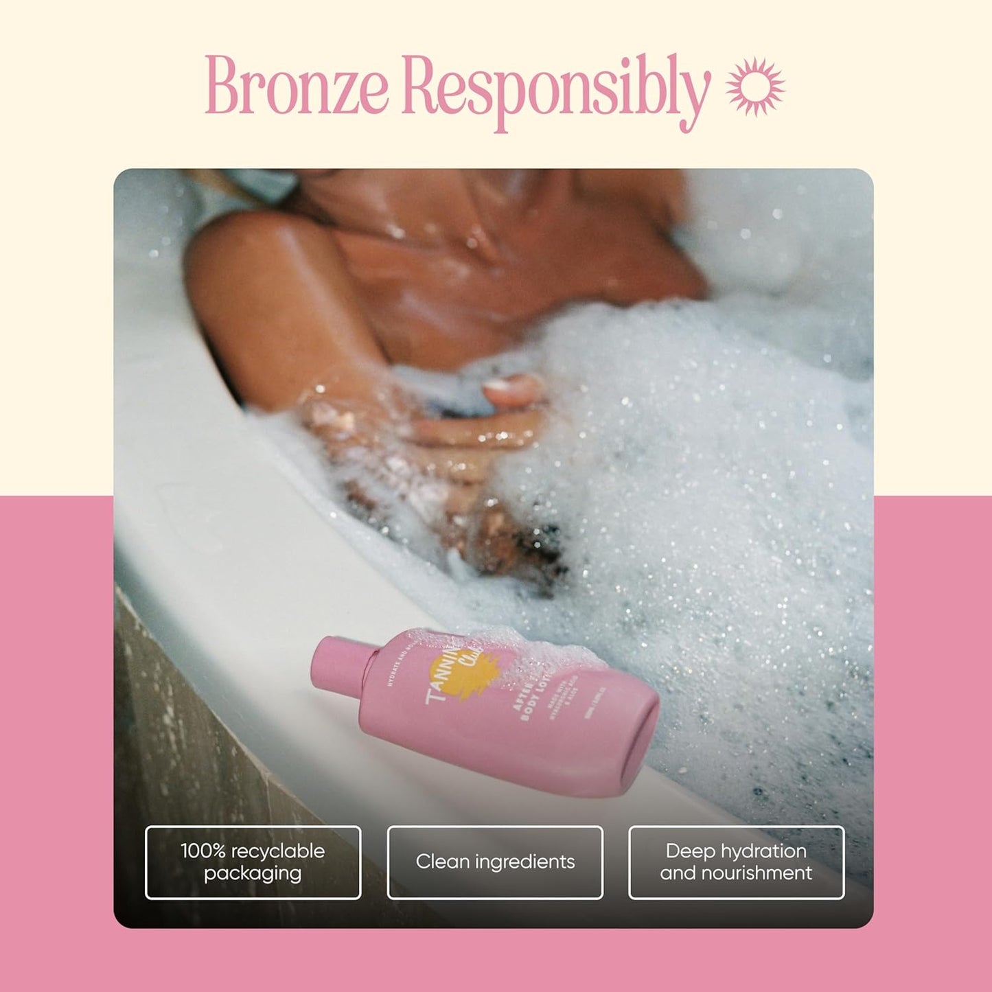 Tanning Club - After Tan Lotion - Hydrating Tan Extender with Hyaluronic Acid, Aloe, and Shea Butter - Nourishing Body Moisturizer for Sun-Kissed Skin - 150 mL