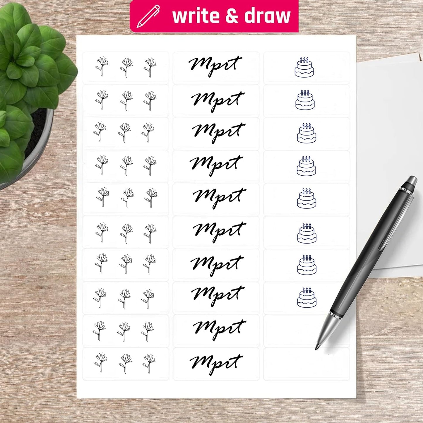 1" x 2-5/8" Shipping Address Labels 3000 Label Stickers Paper for Laser/Inkjet Printer 30 per Page Printable Mailing Labels - Matte, 100 Sheets (Pack of 2)