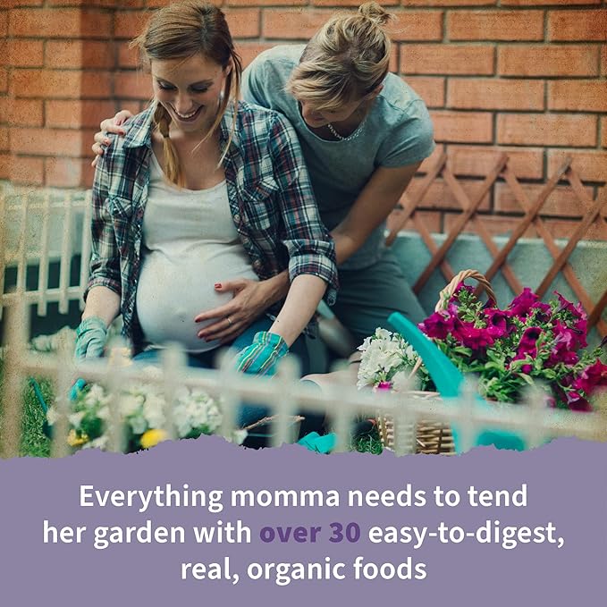 Garden of Life Organics Women’s Prenatal Multivitamin with Vitamin D3, B6, B12, C & Iron, Folate for Energy & Healthy Fetal Development – Organic, Non-GMO, Gluten-Free, Vegan, 30 Day Supply