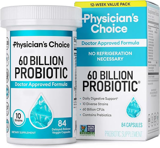 Physician's CHOICE Probiotics 60 Billion CFU 10 Strains 84ct