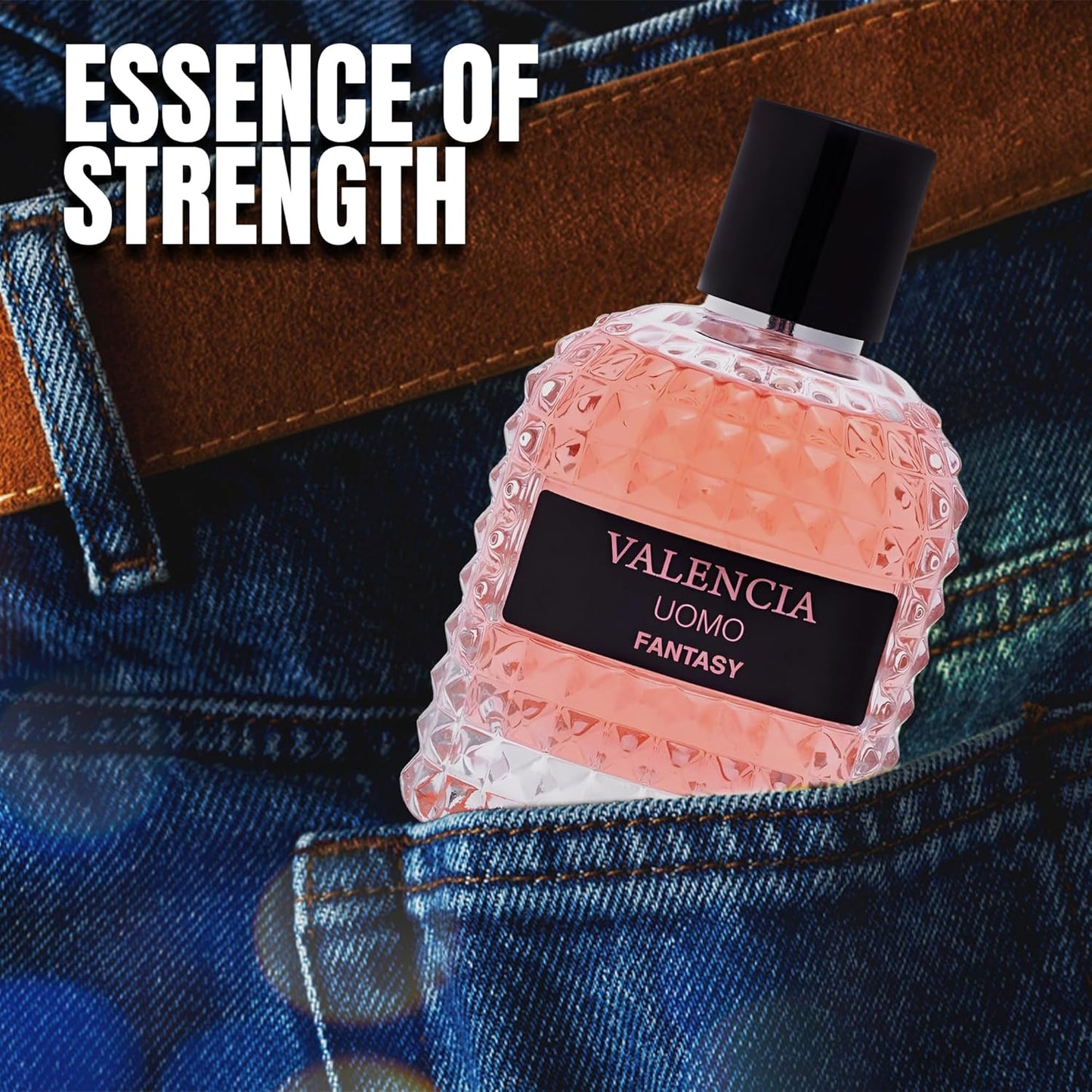 Valencia UOMO Fantasy Women Perfume - Spicy & Woody Fragrance - Top Notes of Sweet Red Apple, Cardamom & Calabrian Bergamot - Base Scent of Warm Tobacco Leaf, Patchouli & Vetiver