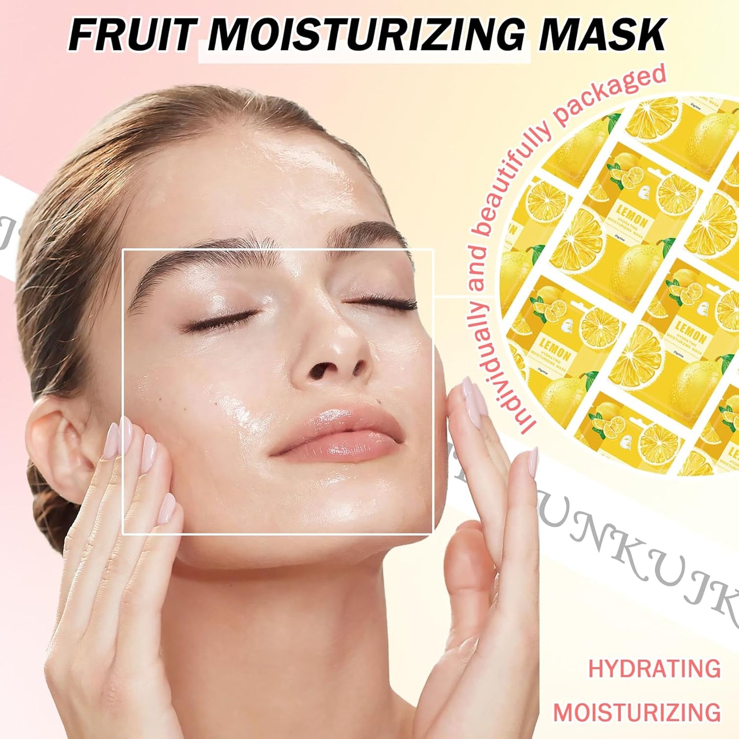 10PCS Hydrating Facial Sheet Mask,Moisturizing Face Masks Skincare Gift Set,Long Lasting Face Mask Skin Care & Facial Mask Kit for All Skin Types 07