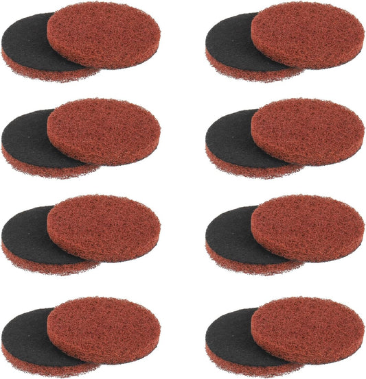 16pcs Heavy Duty Pads Electric Cleaning Brush Pad Set fit for Bosch Home/Garden 6033 Battery Cleaning Brush,Red