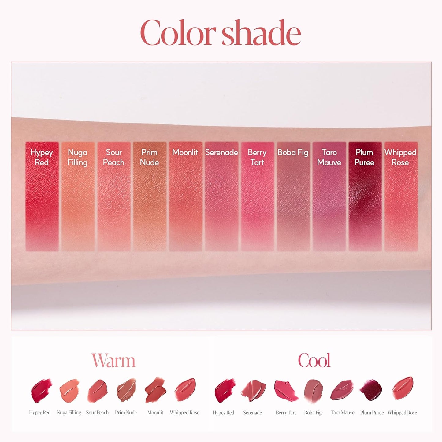 Espoir Couture Lip Tint Fitting Blur #1 Hypey Red 0.14oz | Soft and Creamy Color for Blurry Lip Look | Smudge-Proof Fixing Lip Stain | Lightweight and Comfortable Matte Finish