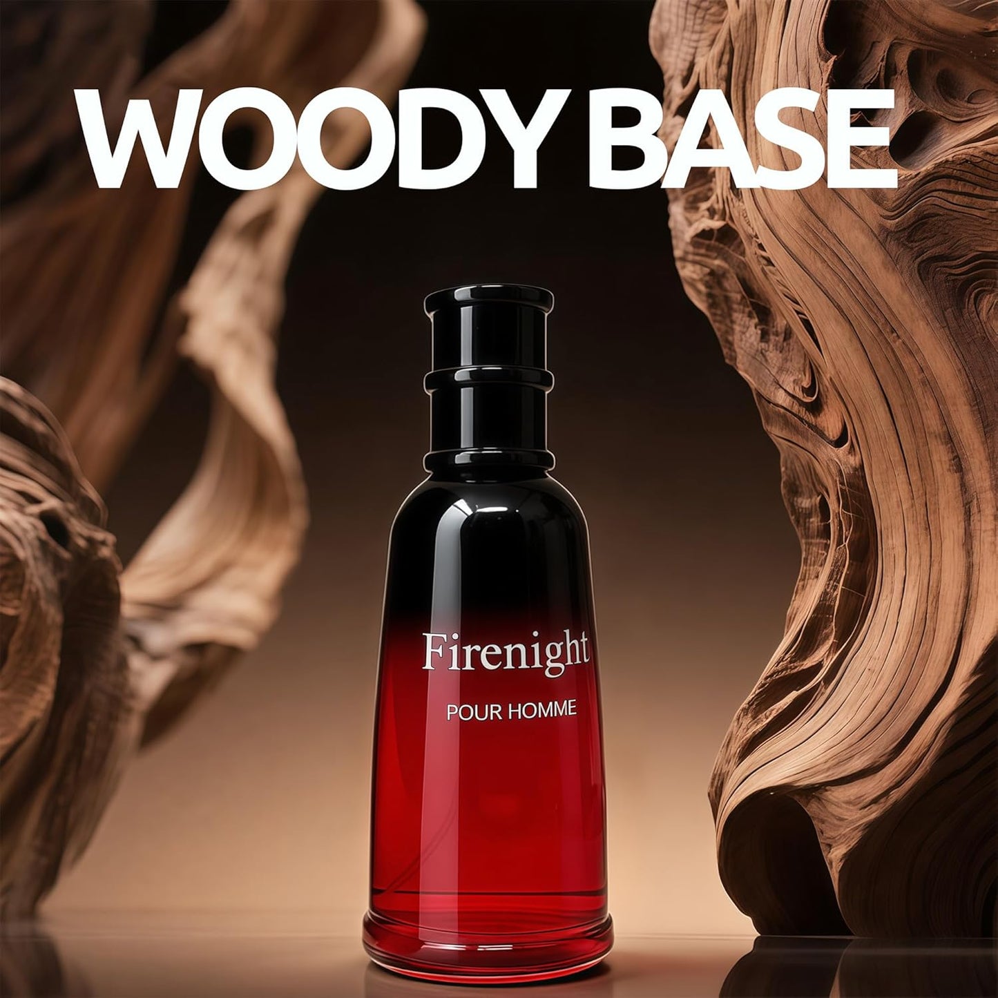 Cologne for Men Firenight 3.4 Fl Oz Eau de Parfume Natural Body Spray Noted with Nutmeg Flower, Lavender, Cedar, Chamomile, Mandarin Orange Fragrance Men's Perfume for Day & Night Use