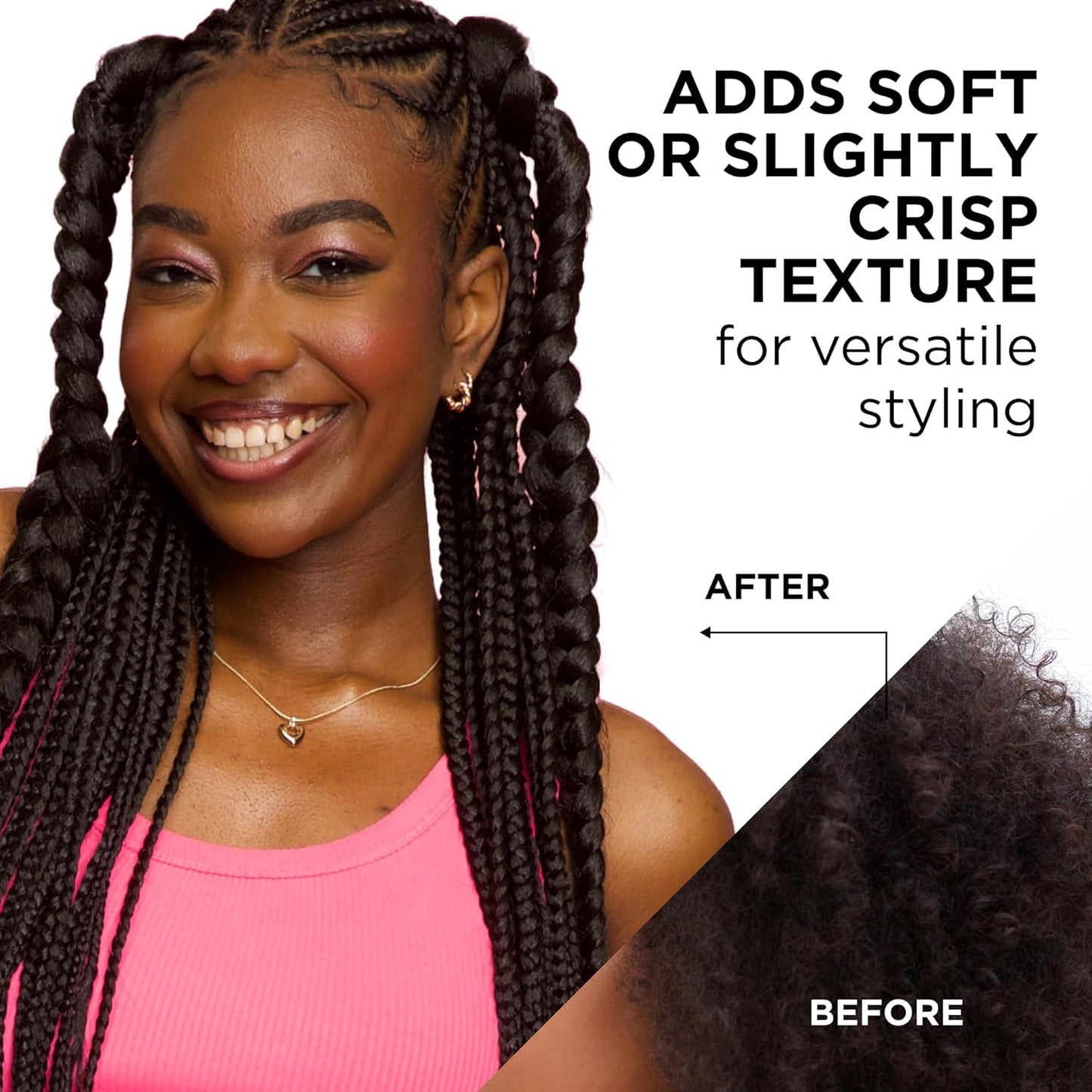 Style Factor EDGE BOOSTER Extra Strength Setting Mousse Travel Size – Frizz Control, Extra Volume, and Conditioning – 2.5oz Hematite Mousse for Curly Hair